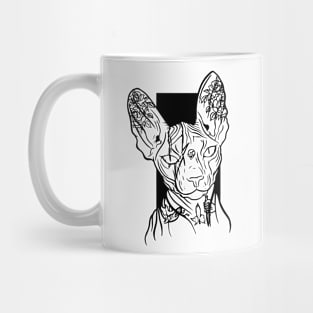 Sphinx cat lover Sphynx hairless cat breed naked cat Mug